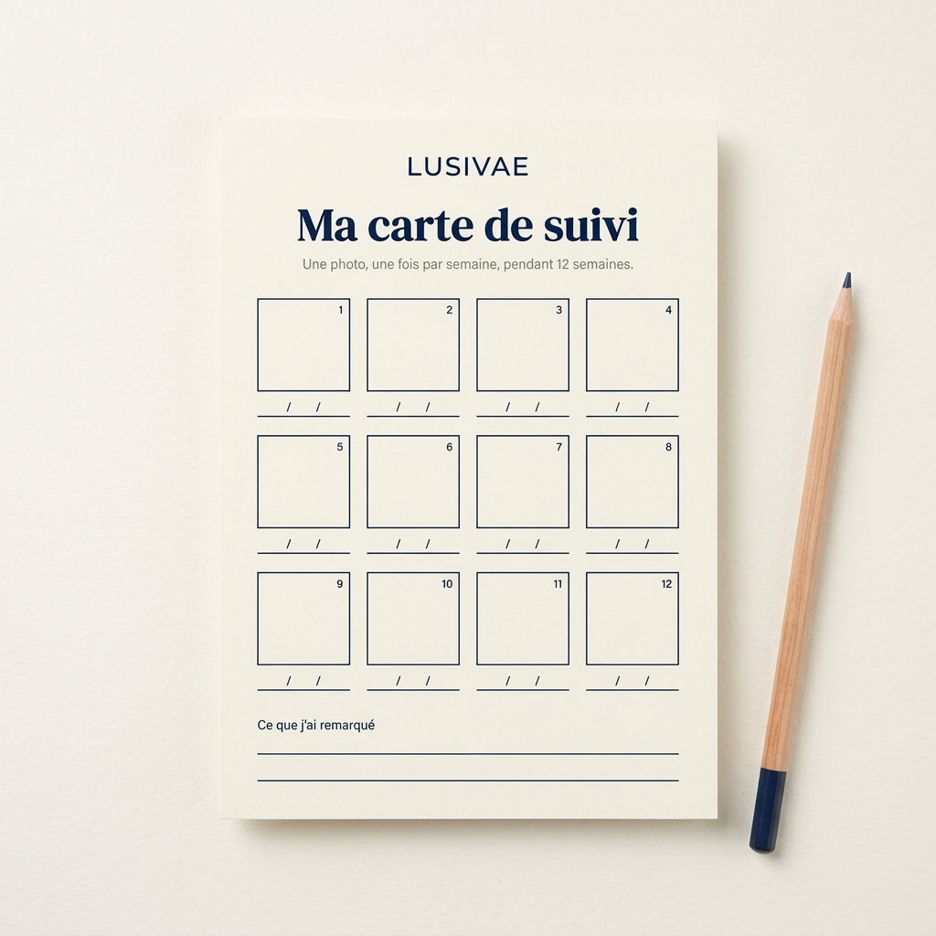 La carte de suivi 12 semaines