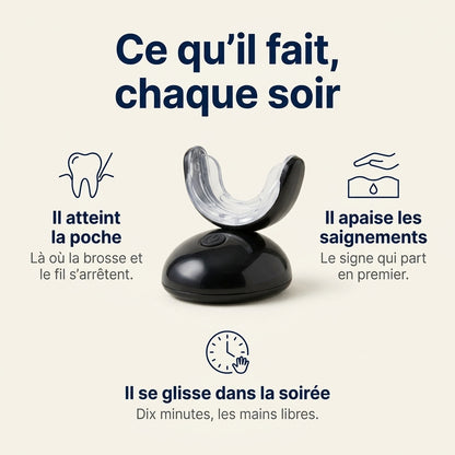Lusivae, appareil à lumière rouge pour les gencives